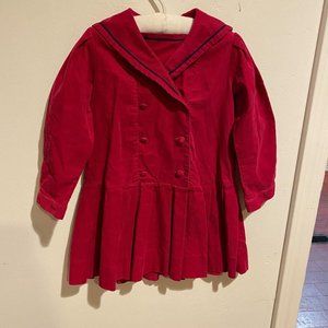 vintage LAURA ASHLEY Sz 4T Dress courdoy Britian